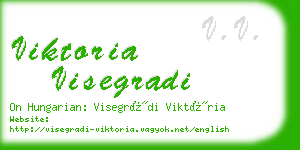 viktoria visegradi business card